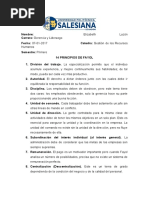 14 Principios de Fayol