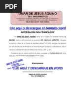 Modelo de Carta de Autorización