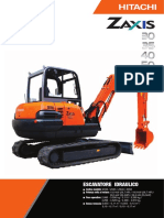 ZX30,35,40,50 Mini Escavatore Cingolati