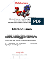 Metabolismo- Ana e Catabolismo