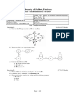 CS-2281 Theory Ofautomata Paper