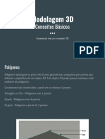 Modelagem 3D Conceitos Básicos