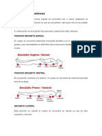 Posiciones Cadavéricas