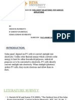 Project Seminar On:Inelligent Solar Panel For Various: Applictions