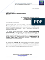 Carta de Audiencias de Solicitud de Trabajo