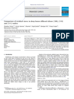 Comparison Os Residual Stress