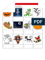 What Can You Usually See On Halloween? Fill in The Correct Name of The Each Picture