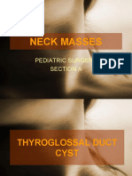 Neck Masses: Pediatric Surgery Section A