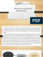 P - 5 Toleransi Antar Umat Beragama