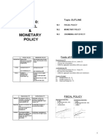 Topic 10: Fiscal & Monetary Policy