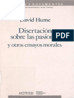 Hume Disertacion Sobre Las Pasiones y Otros Ensayos Morales PDF