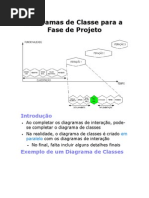 Diagramas de Classe para a Fase de Projeto