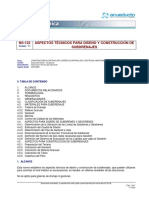 NS-122 Aspectos Técnicos para Diseño Y Construcción de Subdrenajes