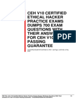 Ceh V10 Certified Ethical Hacker Practice Exams Dumps 700 Exam Questions With Their Answers For Ceh V10 Exam Passing Guarantee