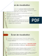 Ecran de Visualisation