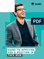 Tafe NSW Guide To Applying For A Position in