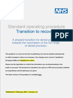 Dental SOP Transition Recovery