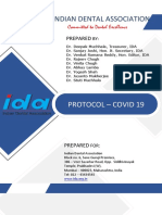 IDA dental protocol for COVID-19