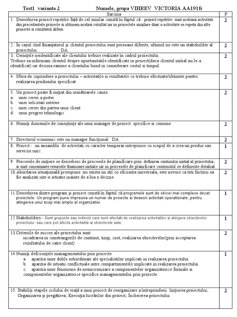 Test I Var 2 | PDF