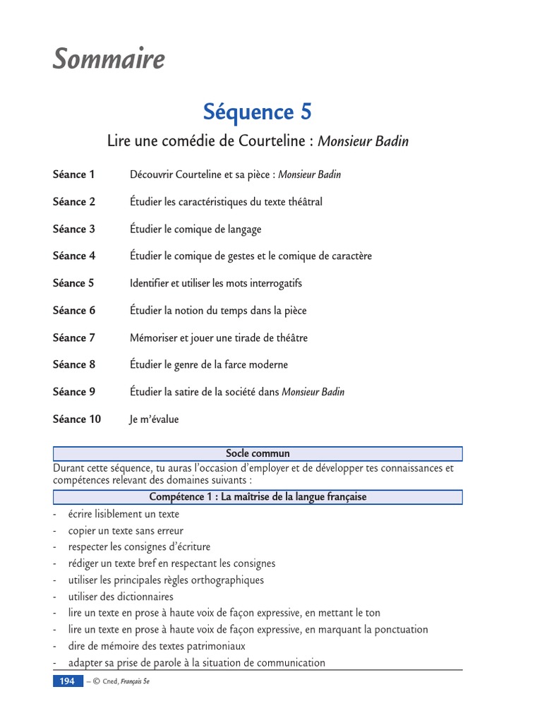 Piece De Theatre Comique Badin | PDF | Comédie | Théâtre