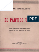 El Partido Único (1938) - Mihail Manoilesco