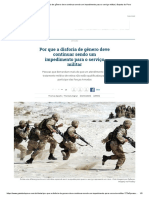 Por que a disforia de gênero deve continuar sendo um impedimento para o serviço militar _ Gazeta do Povo