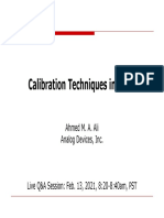 Calibration Techniques in Adcs: Ahmed M. A. Ali Analog Devices, Inc