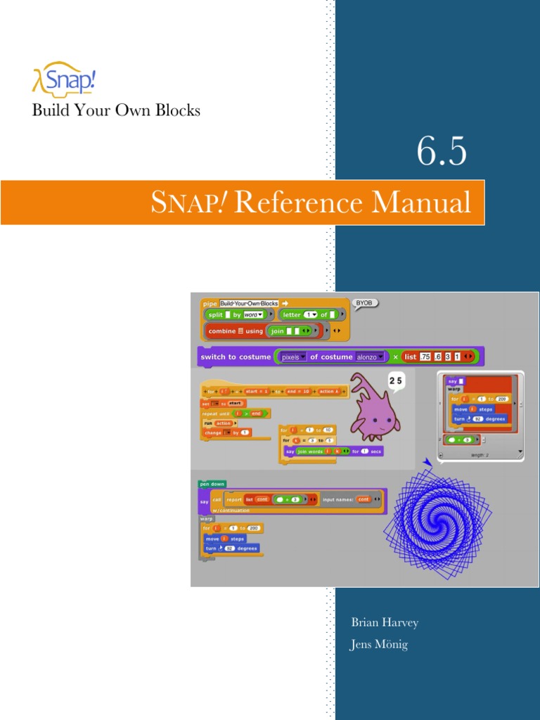 Snap Manual | PDF | Scratch (Programming Language) | Scalar (Mathematics)