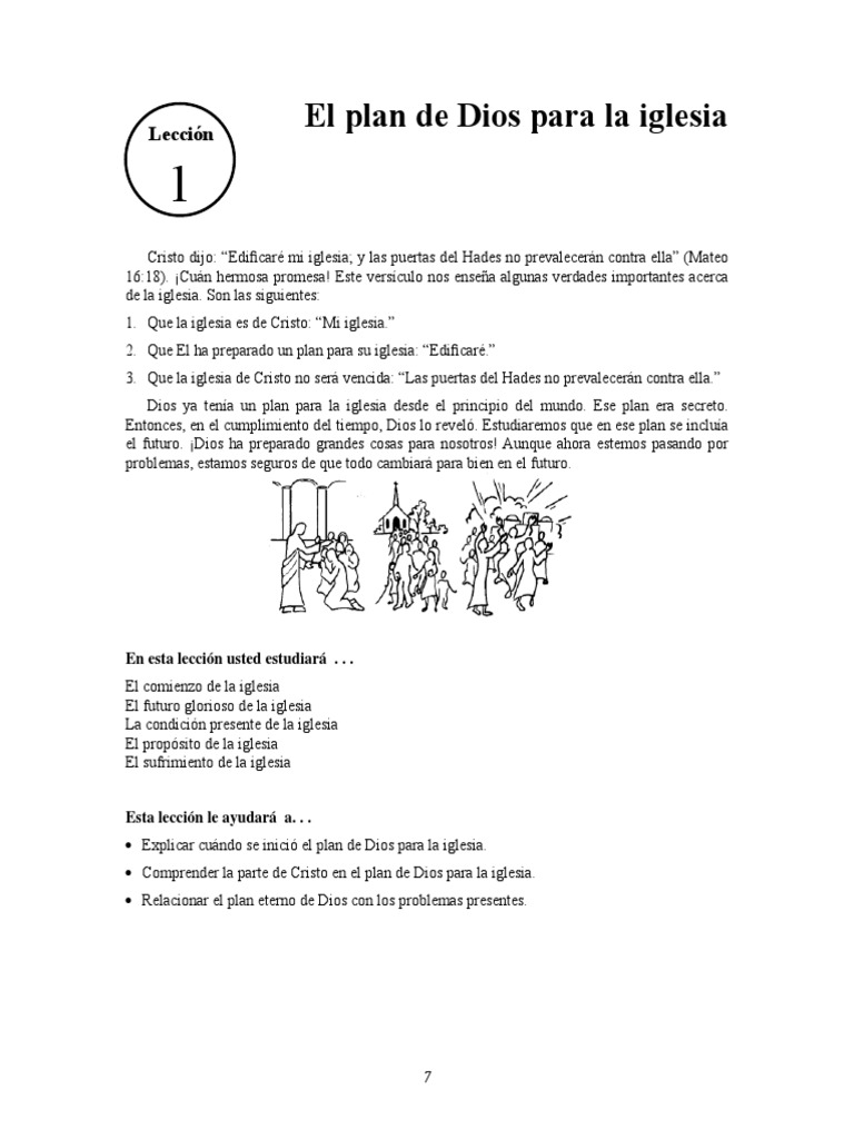 El Plan de Dios para la Iglesia | PDF | Cristo (título) | Pablo el apóstol