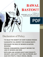 Bawal BASTOS!!!: REPUBLIC ACT NO. 11313 or The "Safe Spaces Act of 2018"