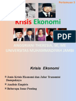 Materi Kuliah 5 Krisis - Ekonomi