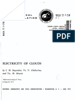 Electricity of Clouds. Imyanitov I. M., Chubarina E. V., Shvarts Y.M. 1972. NASA