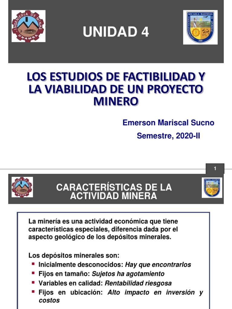 Unidad 4 Los Estudios de Factibilidad y La Viabilidad de Un Proyecto ...