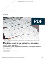 IP anticipa amparos por plan contra factureros _ El Universal