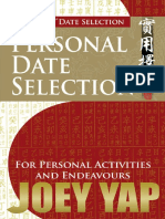 The Art of Date Selection - Pers - Joey Yap