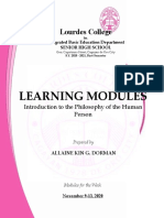 Learning Modules: Lourdes College