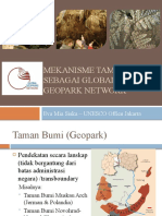 Mekanisme Taman Bumi Sebagai Global Geopark Network