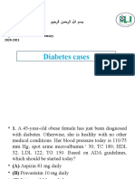 Diabetes Cases: Nahda College Program of Pharmacy Department of Clinical Pharmacy 2020-2021