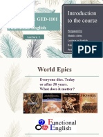 Course Code: GED-1101 Functional English