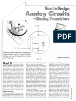 How to Design Analog Circuits-Biasing Transistors