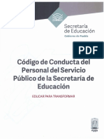 Código de Conducta Del Personal Del Servicio Público de La Secretaría de Educación - Firmado