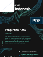 Jenis Kata Bahasa Indonesia