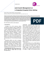 Impact of Pharmacist Insulin Management On Hemoglobin A1c in Outpatient Hospital Clinic Setting