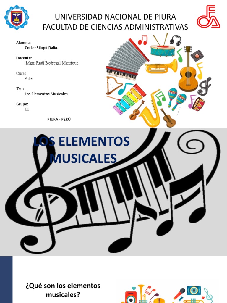 Elementos Musicales para Niños | PDF | Ritmo y medidor | Sonido