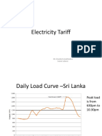 Electricity Tariff: Ms Chamila Sumathiratna Senior Leturer