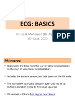 Ecg: Basics: Dr. Isaak Mohamed (Dr. Afgaab) 15 Sept. 2020