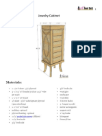 Jewelry Cabinet plans