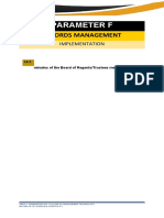 Parameter F: Records Management