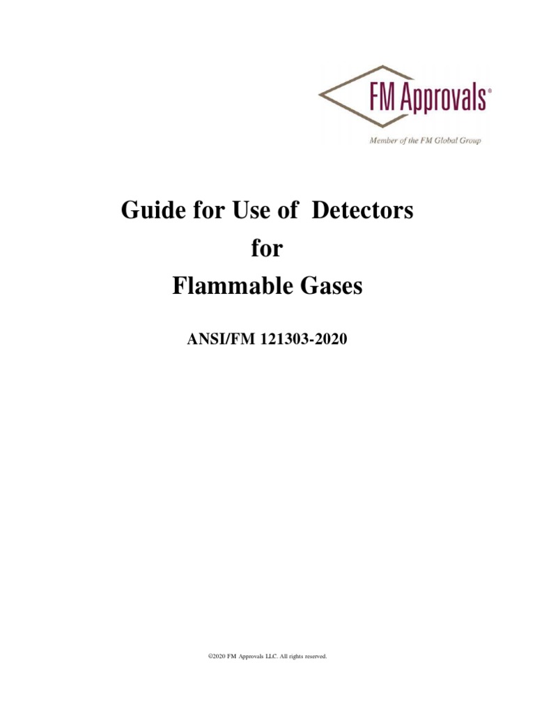 Guide For Use of Detectors For Flammable Gases | PDF | Sensor | Safety