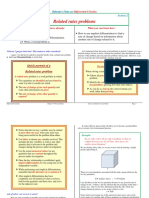 Related Rates Problems: Differential Calculus